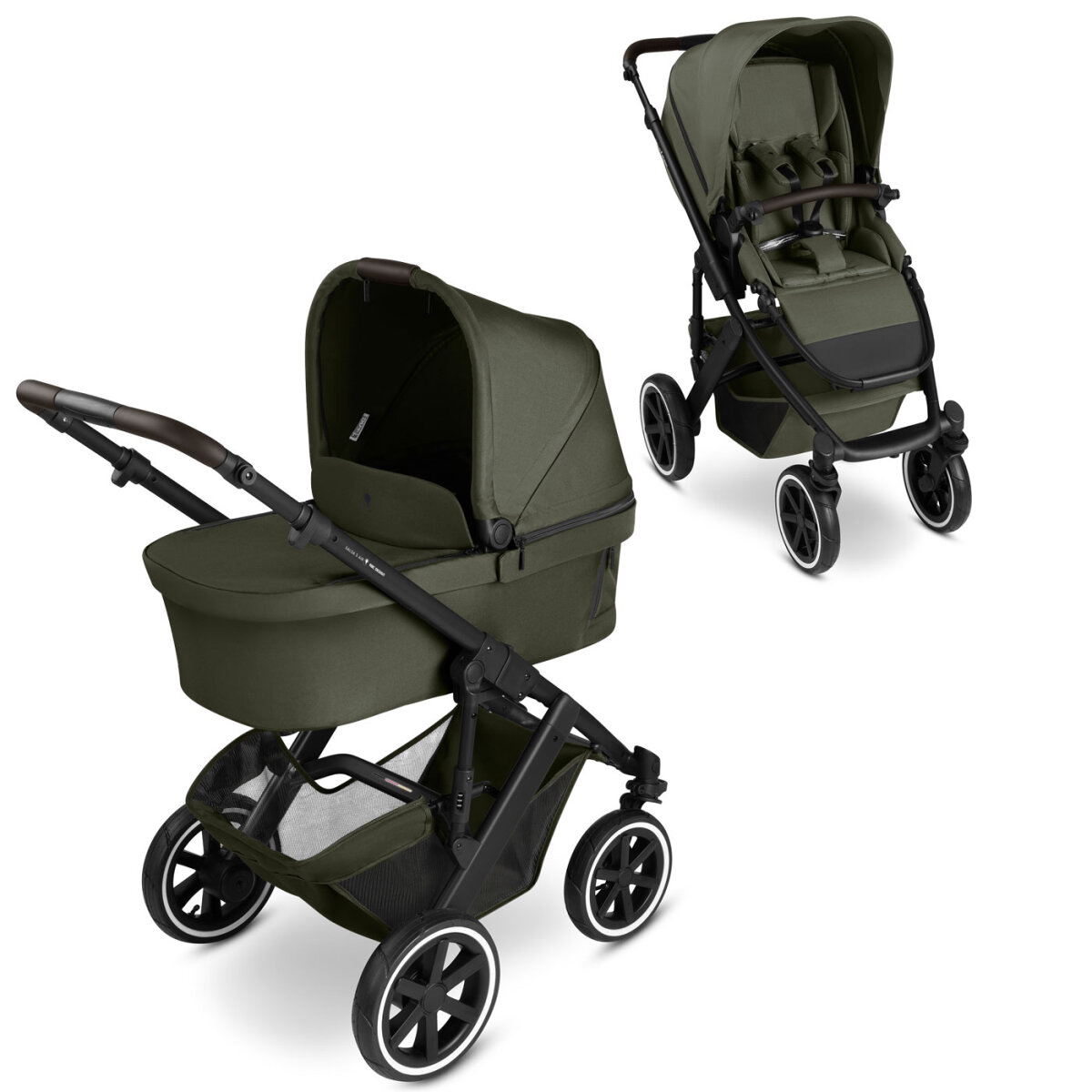 ABC Design GmbH ABC Design Kombi-Kinderwagen Salsa 5 Air Set inkl. Adapter für Babyschale + Gratis Lionello Autositz Astrid i-Size mit Base Set