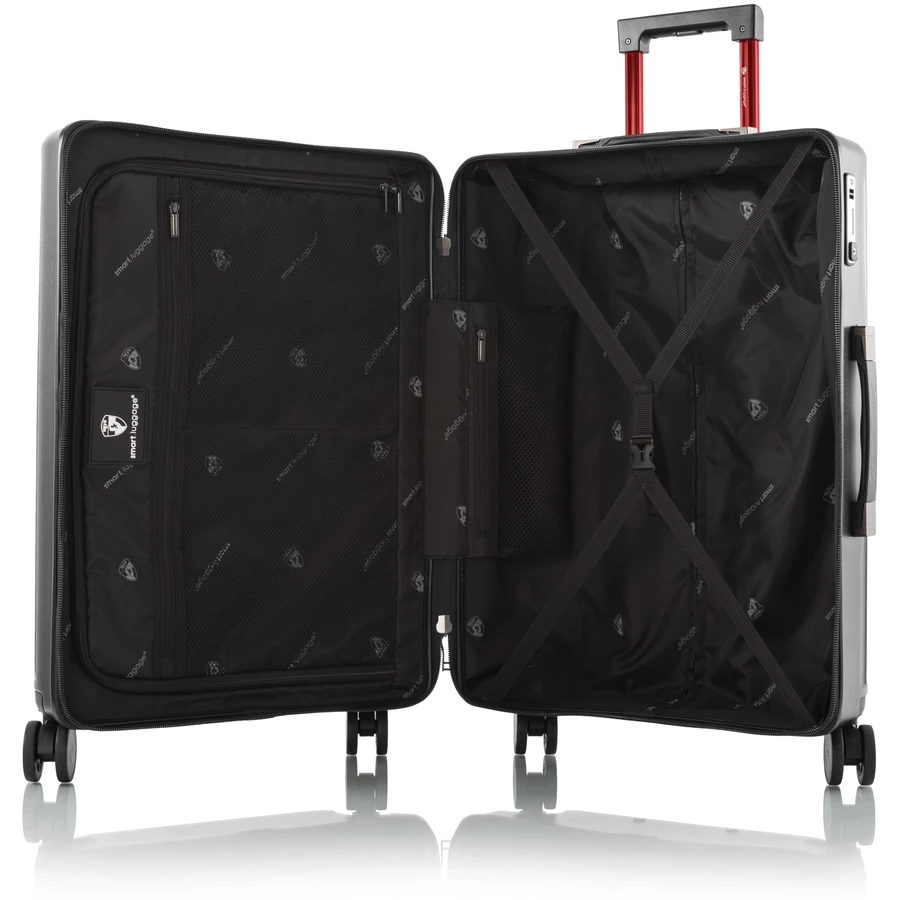 Heys SmartLuggage - 4-Rollen Trolley M black