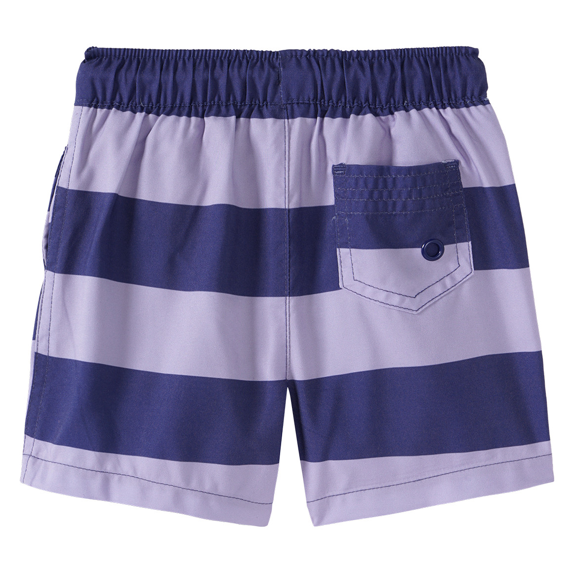 Famy Baby Badeshorts mit Streifen dunkellila / helllila