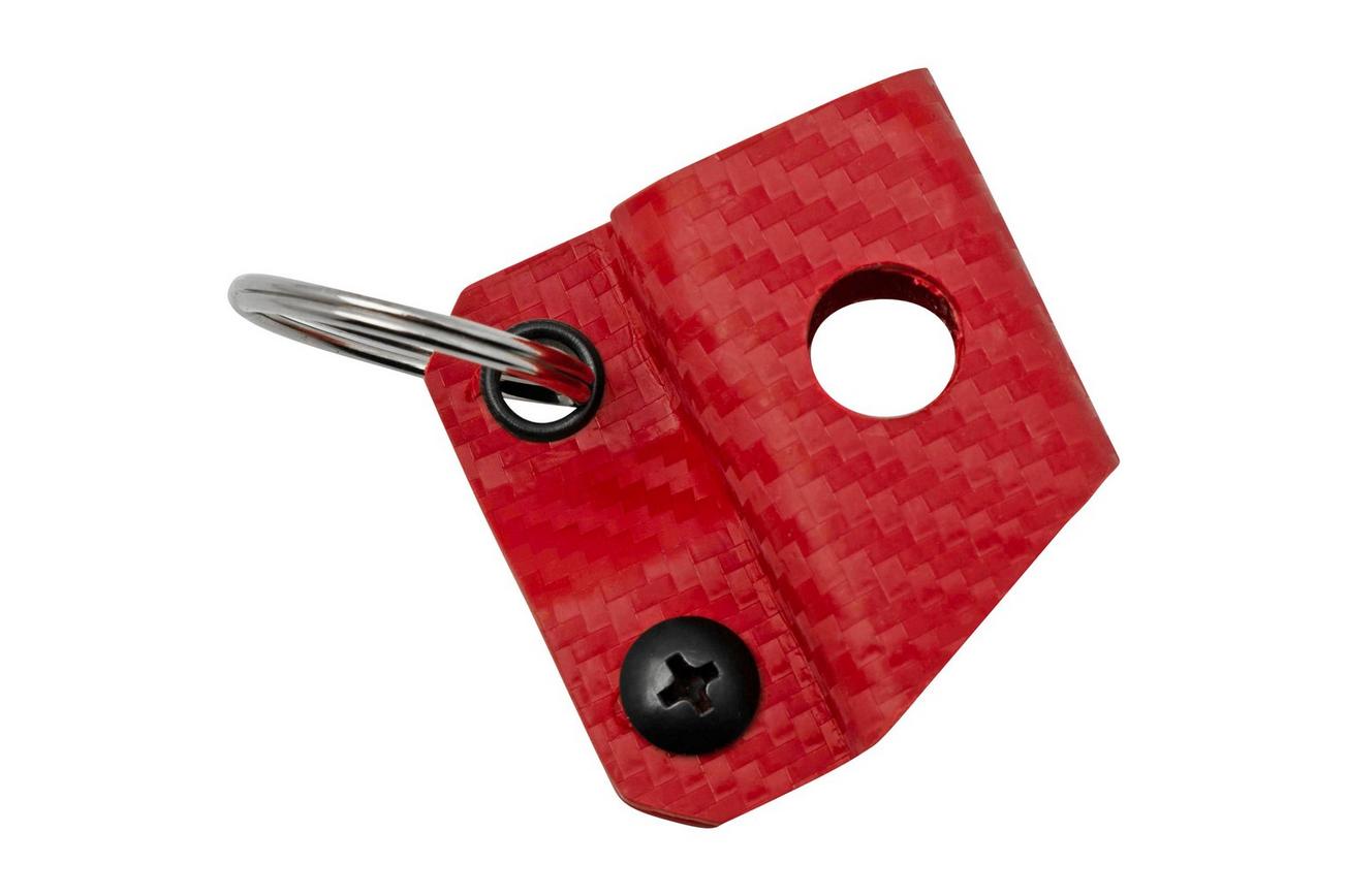 Clip And Carry Kydex Keychain Sheath Gerber Dime, Leatherman Squirt, Carbon Fiber Red GDIME-CF-RED sleutelhangerholster