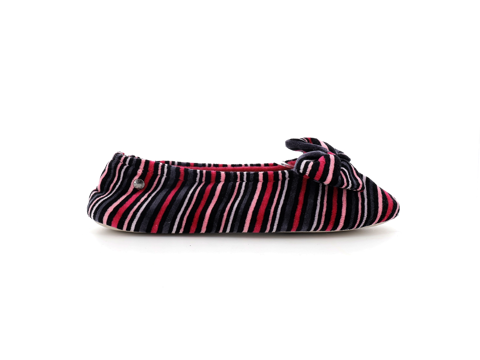 Isotoner-97341 Textile Rayure Groseille