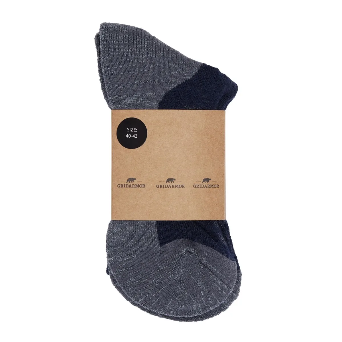 Gridarmor Merino Trekking Light Sock Navy Blazer