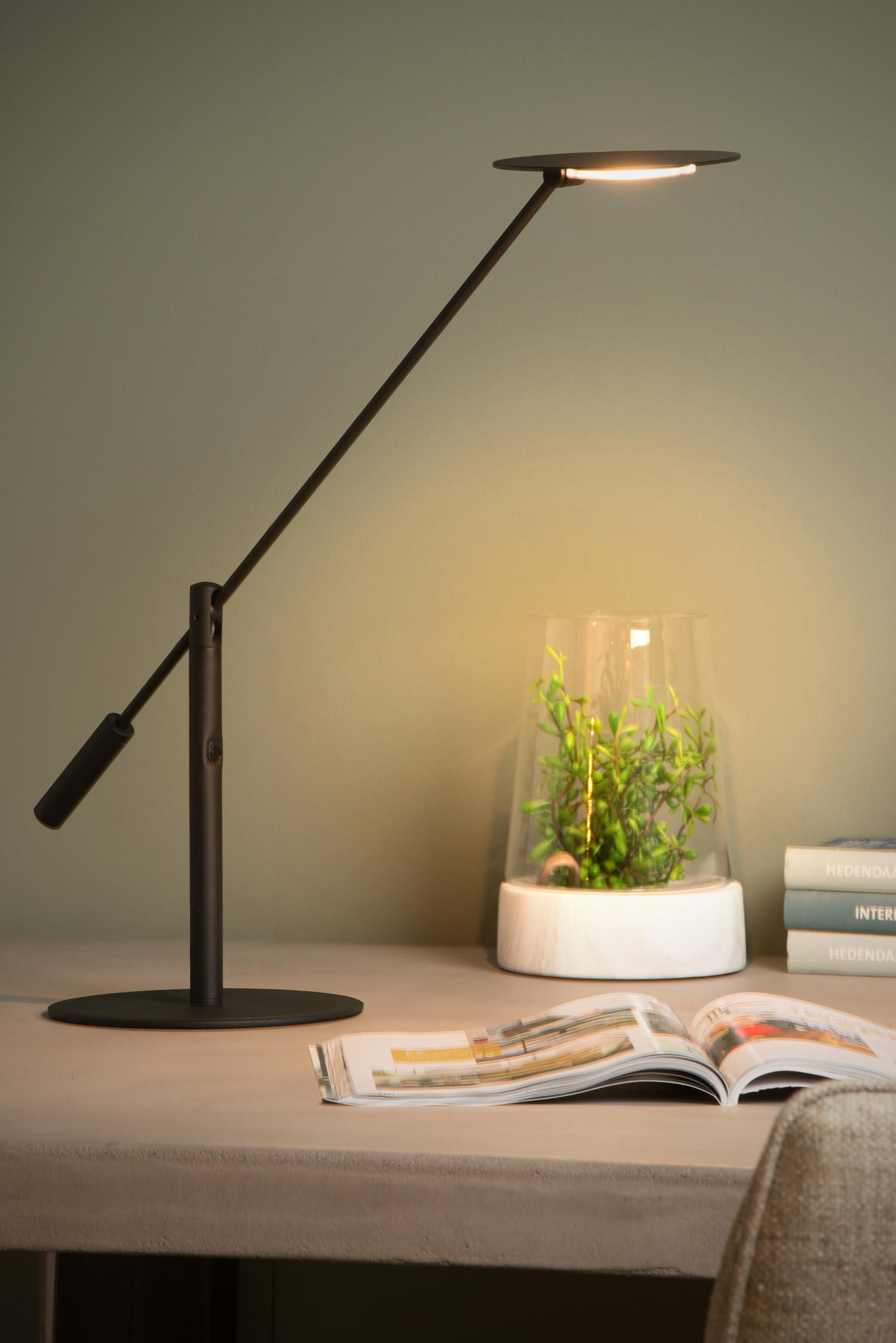 Anselmo bureaulamp LED zwart
