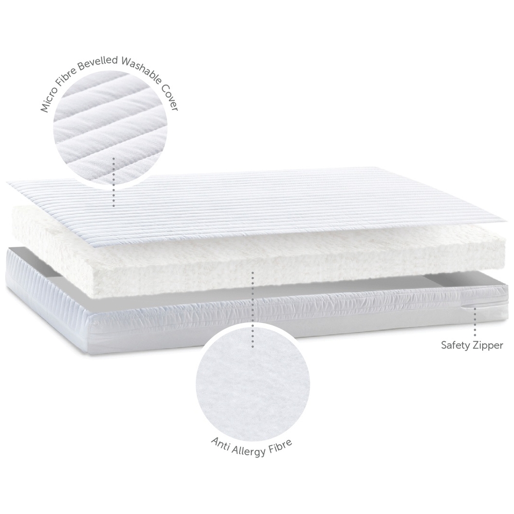 Baby Elegance Mikrofaser-Kinderbettmatratze 120x60cm
