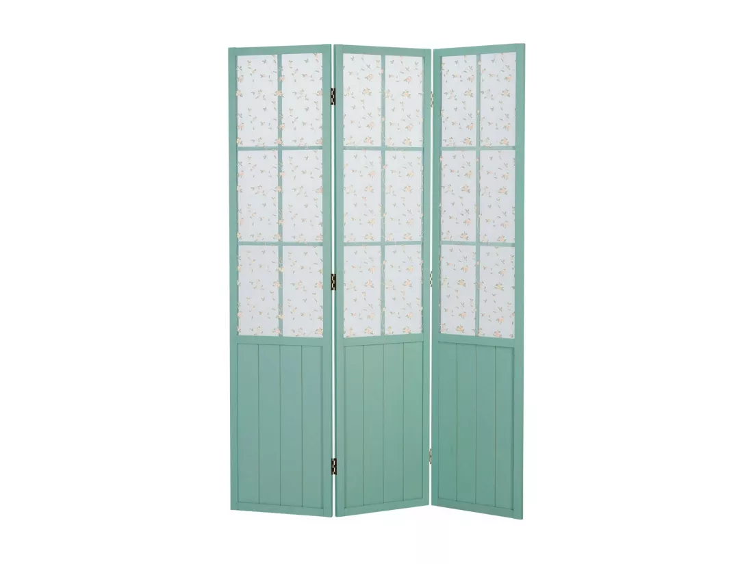 Paravent en 3 panneaux bois marron 120 x 2 x 170 cm PAR06091
