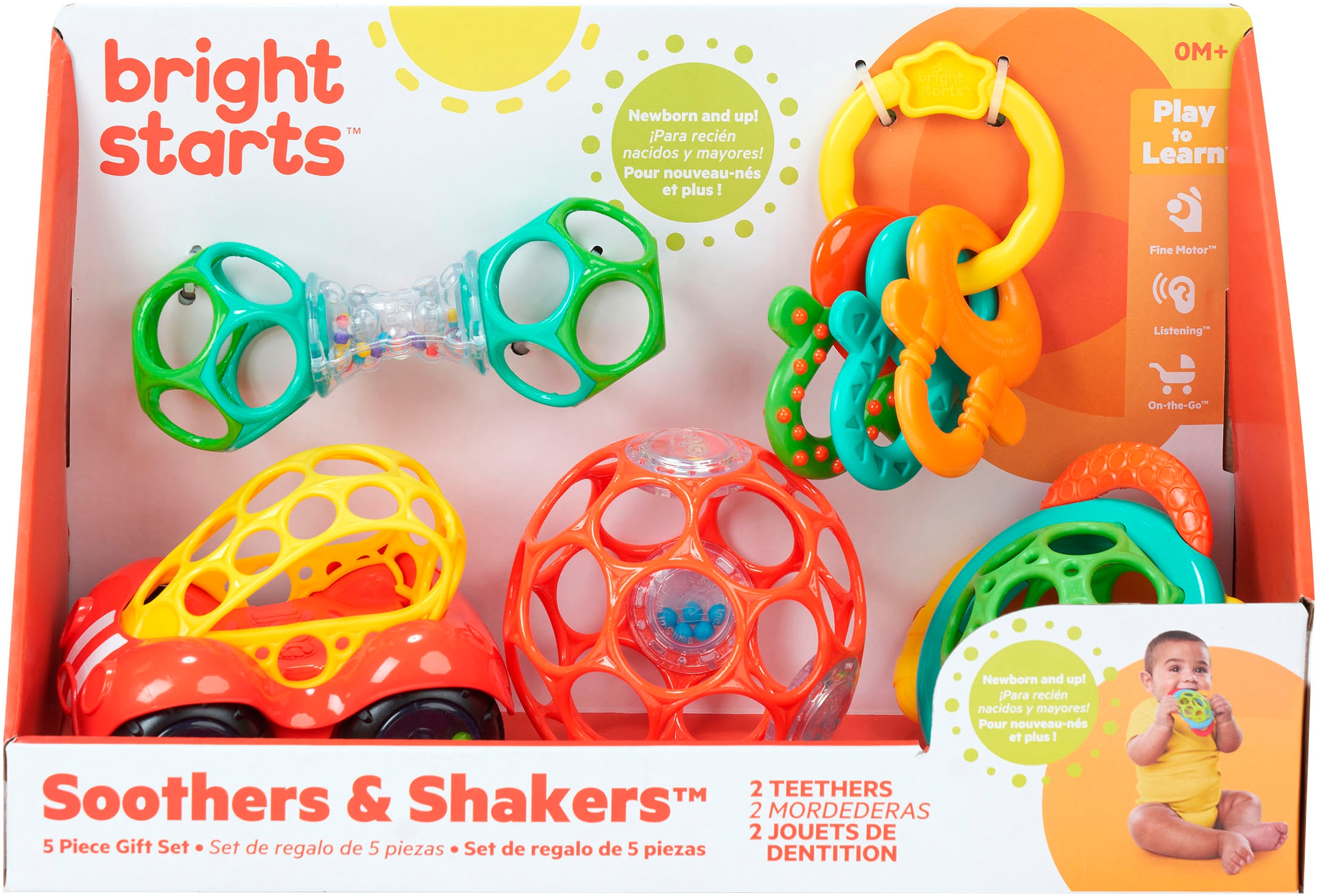 Bright Starts Greifspielzeug »Soothers & Shakers™ 5 Piece Gift Set«