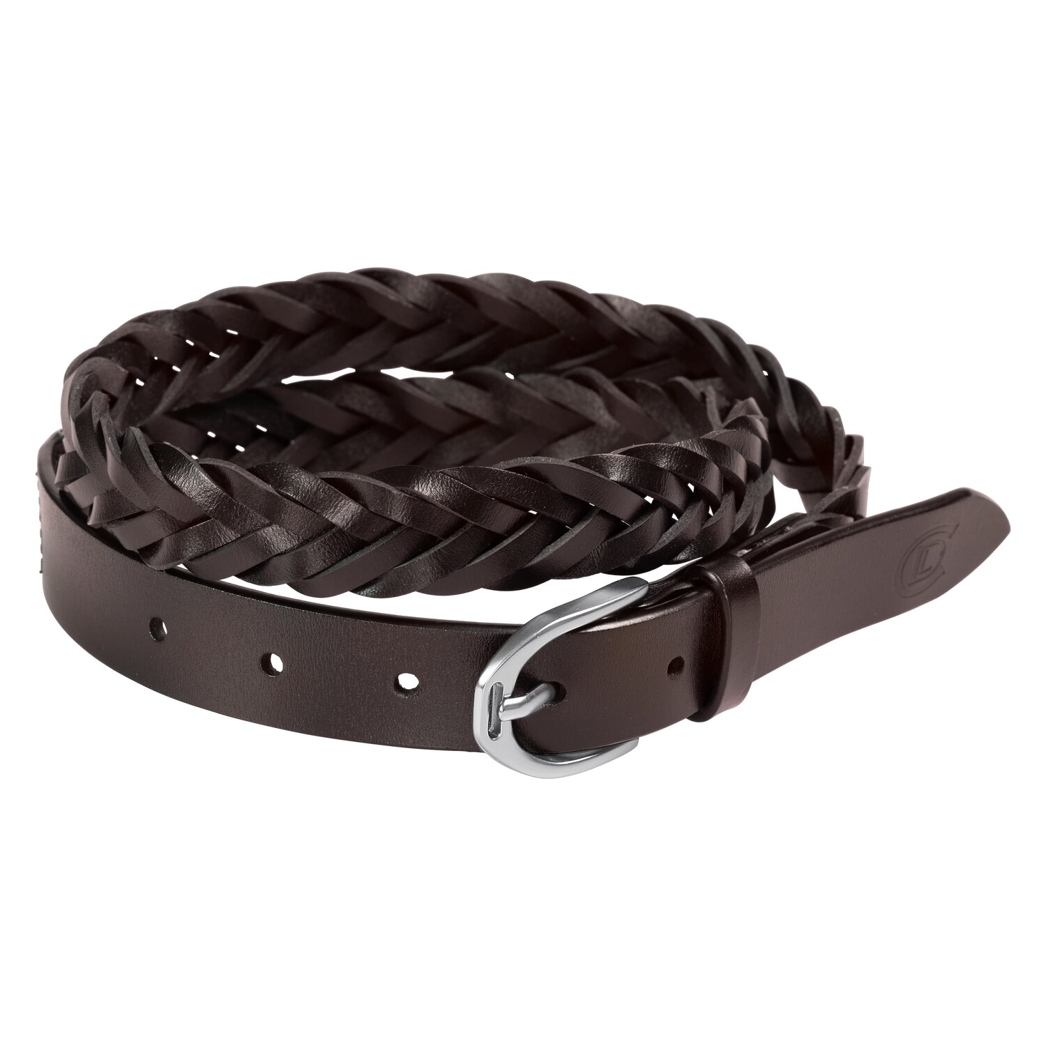 Cheval de Luxe Ledergürtel geflochten  - dark brown