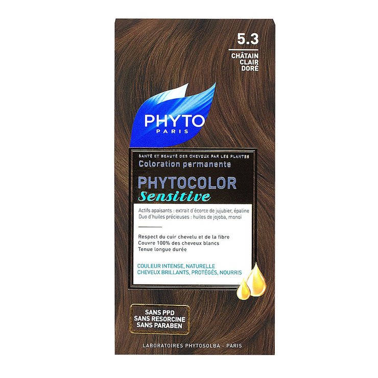 Phytocolor Sensitive coloration permanente 5.3 châtain clair doré