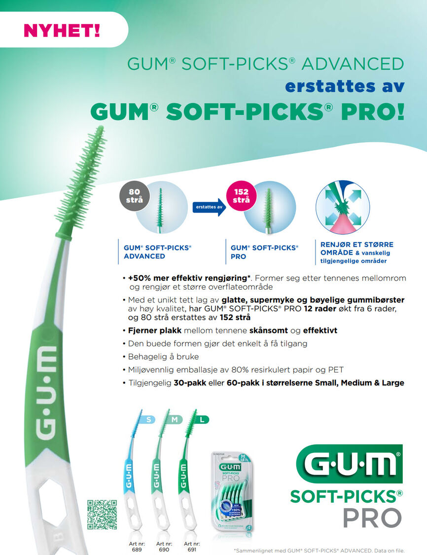 GUM Soft-Picks Pro medium 30 stk
