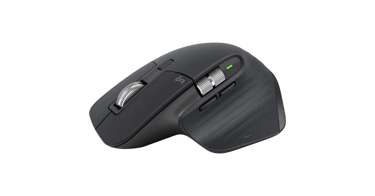 LogitechMX Master 3S muis  (Grafiet, 200 - 8000 dpi, Bluetooth Low Energy )