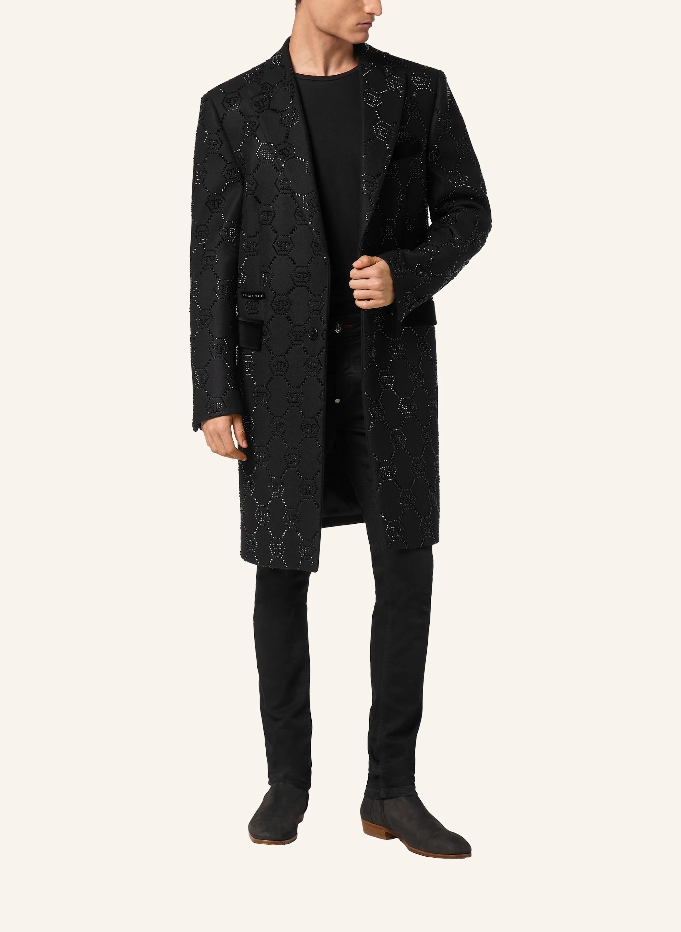 PHILIPP PLEIN Wollmantel MONOGRAM