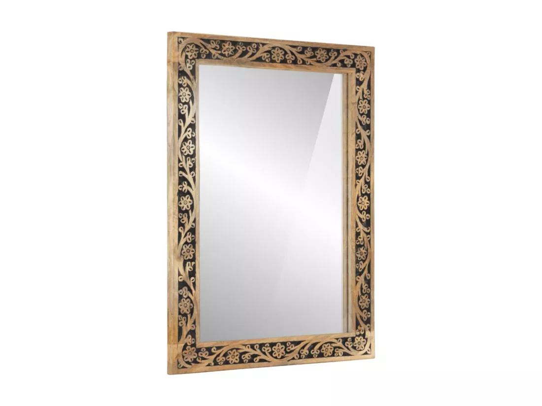 Ensemble de meubles salle de bain 2 pcs bois de manguier massif