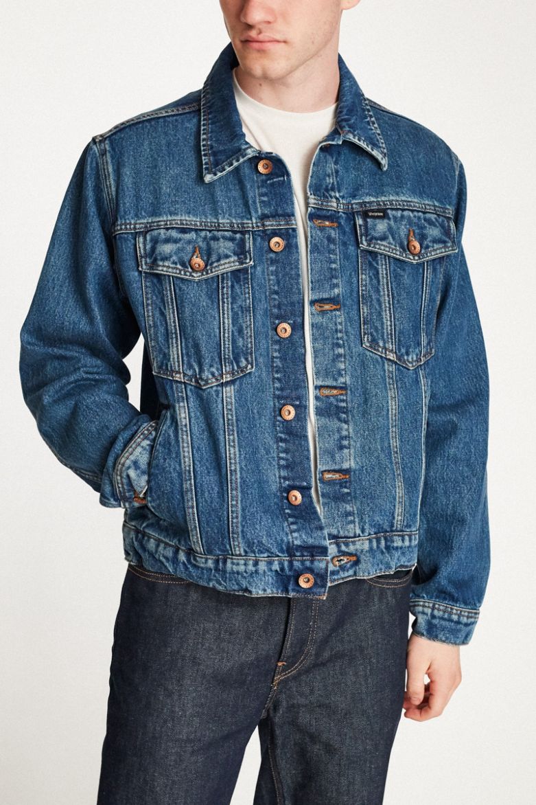 Brixton Cable Denim Jkt Worn Indigo S