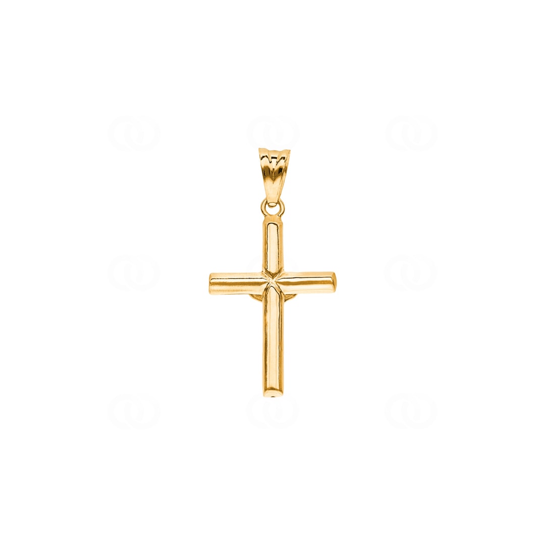 Anhänger 750/18 K Gelbgold Kreuz mit Jesus 27 x 17mm