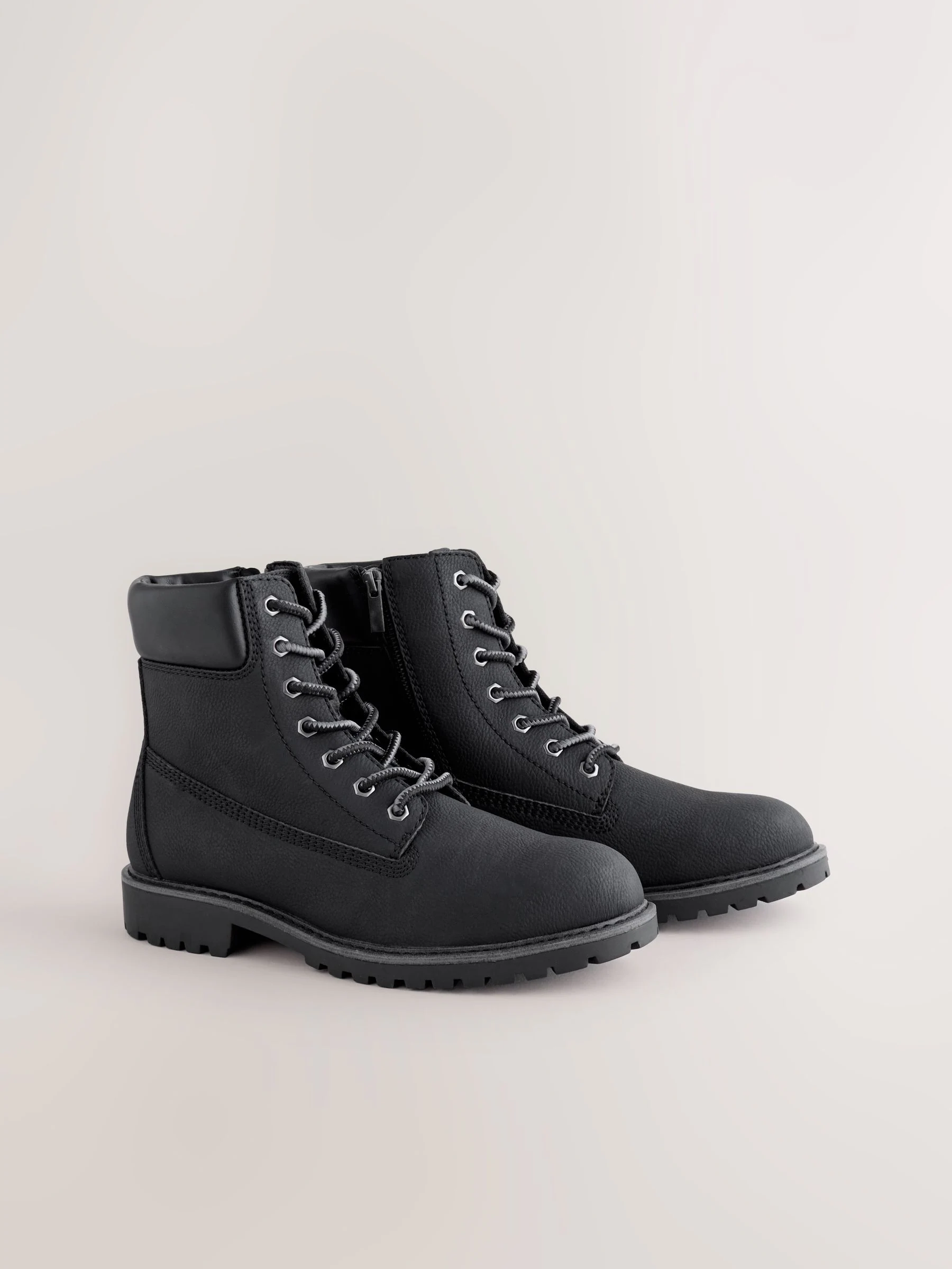 Zwart - Tall Zip-Up Boots