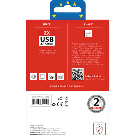 Skross Euro USB-oplader