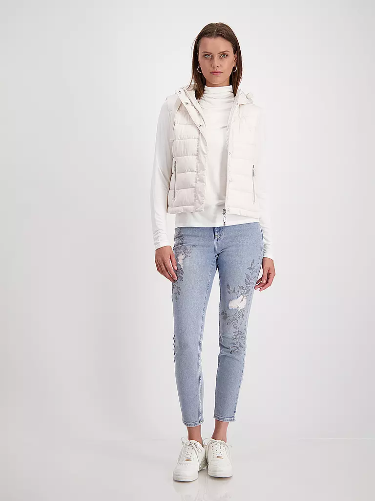 MONARI Steppgilet creme