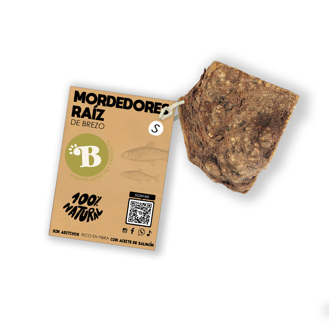 BIMORDISCOs Raiz de Urze com Óleo de Salmão para Cães - Pacote com 2 unidades tamanho G