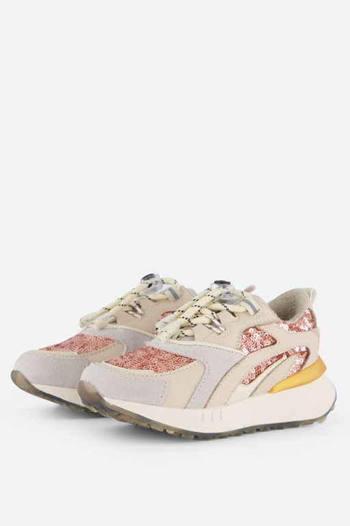 Barst! Glitter Sneakers beige Leer