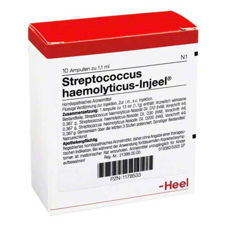 Streptococcus Haemolyticus Injeel Ampullen, 10 St