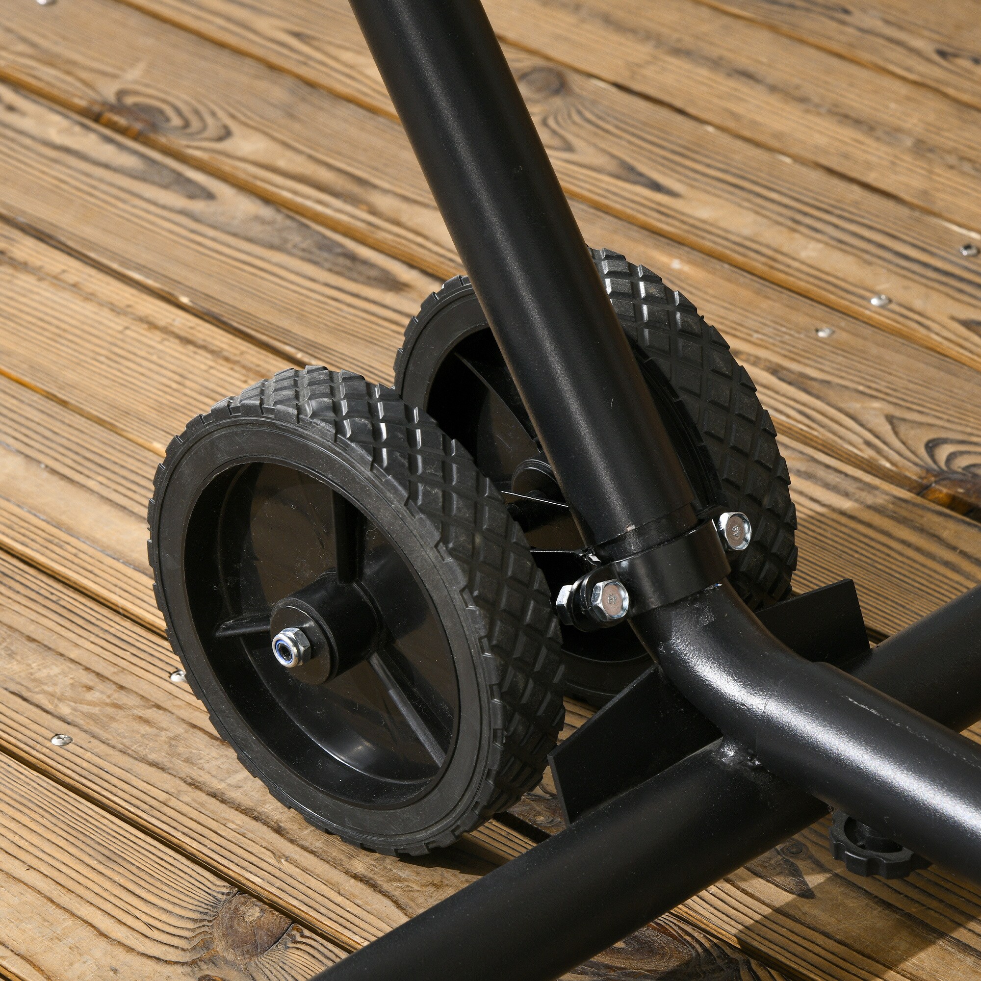 Outsunny Hängemattenrad-Kit mit tragbarem Design schwarz 20L x 18B x 18H cm