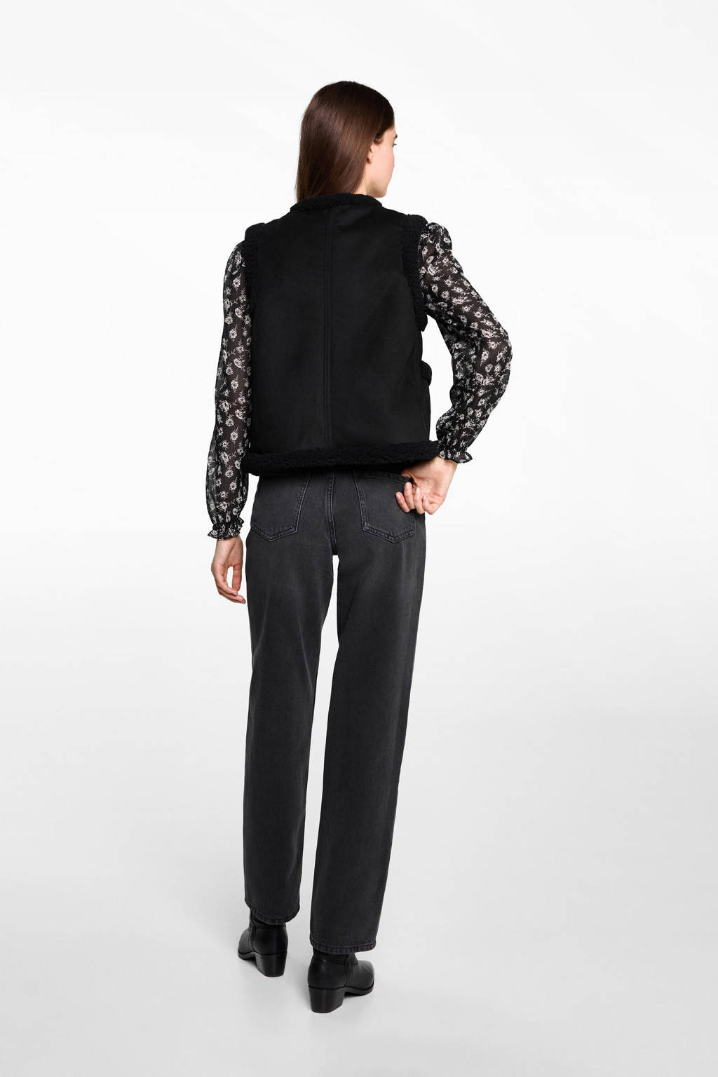 MANGO TEEN gilet zwart