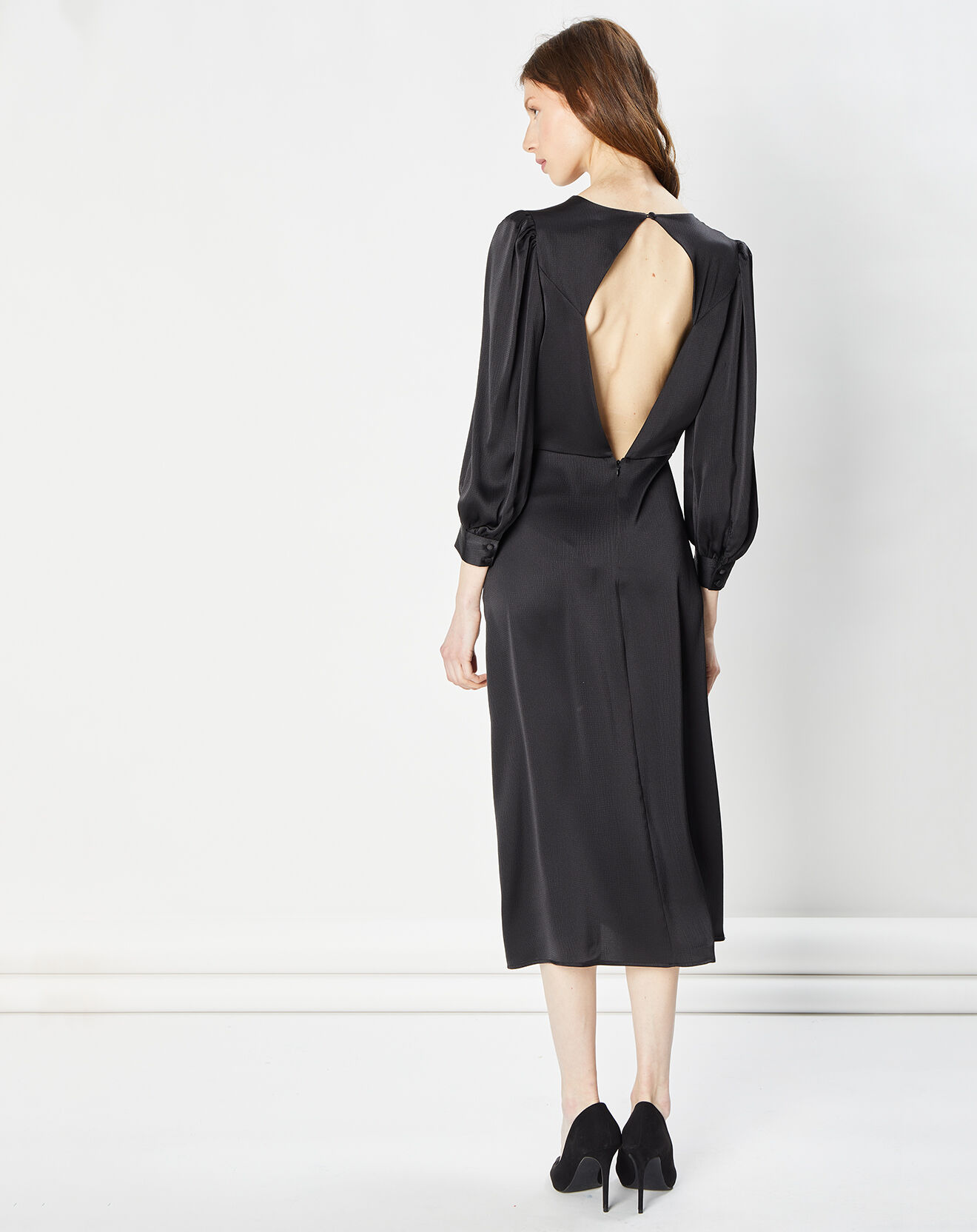 La Petite Etoile Robe Midi Dona noire