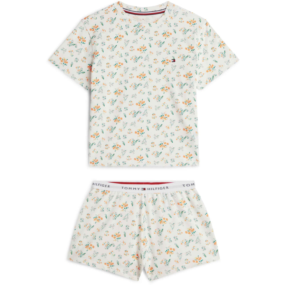 Køb Tommy Hilfiger Traditional Floral Ecru Ss Pj Sæt
