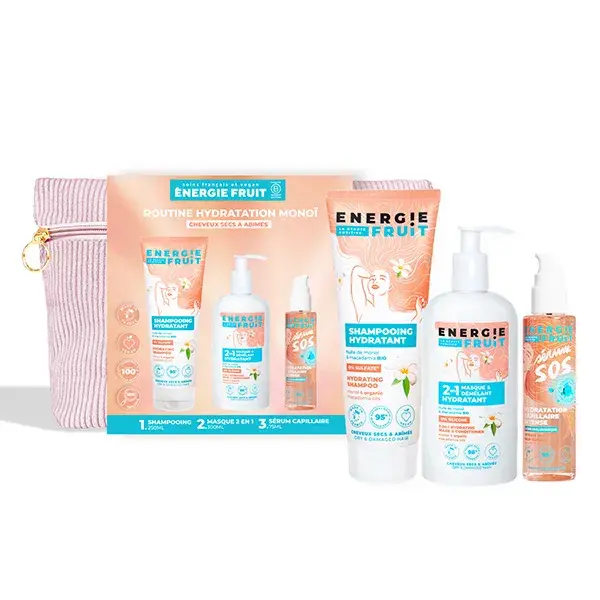 Energie Fruit Trousse Monoï Capillaire - Routine Ré-hydratation