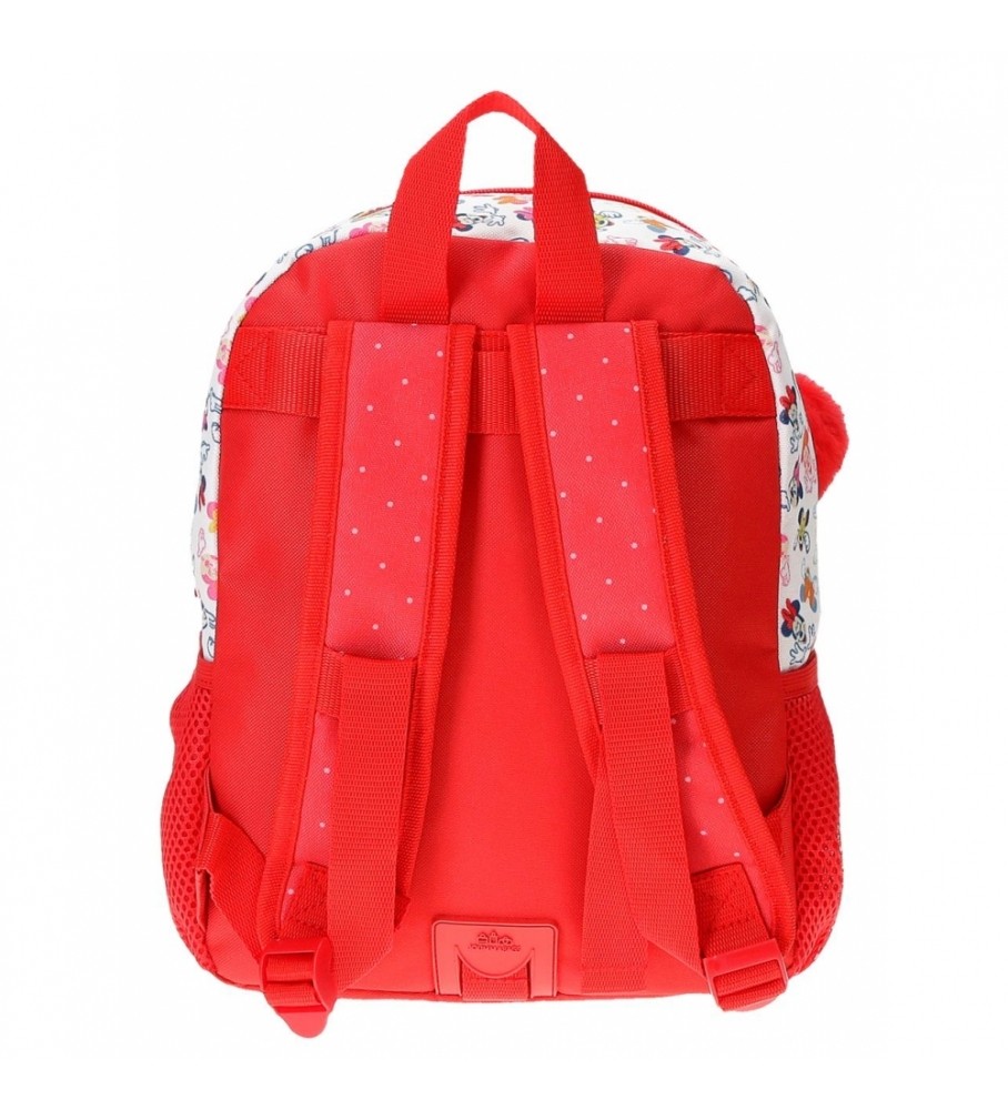Mochila Joumma Minnie Diva vermelha - 25x32x12cm -