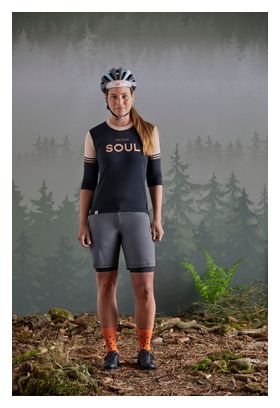 Maillot Manches 3/4 Femme Maloja KastanieM. Bleu