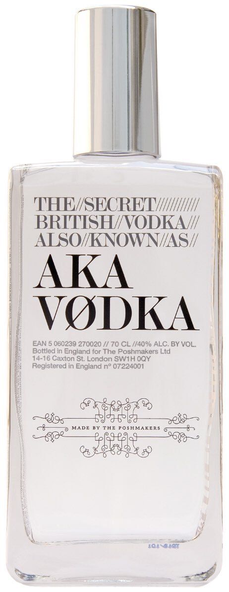 AKA The Secret British Vodka 70 cl