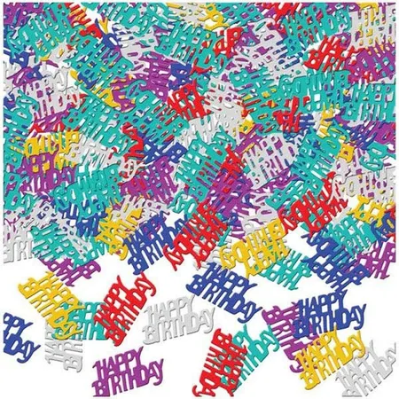 amscan Konfetti Happy Birthday bunt metallic 14 g