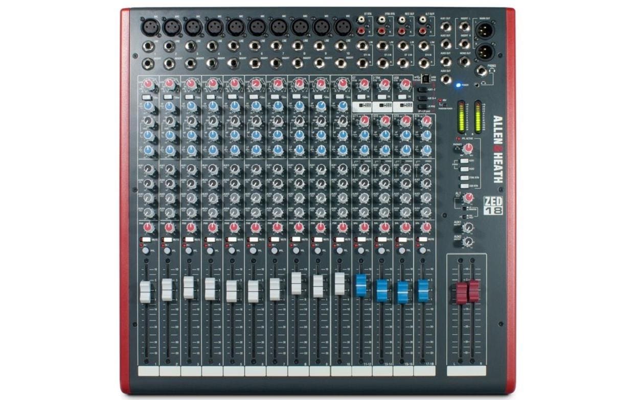 Mischpult ZED18<br>Mehrzweck-Mischpult mit USB-Interface