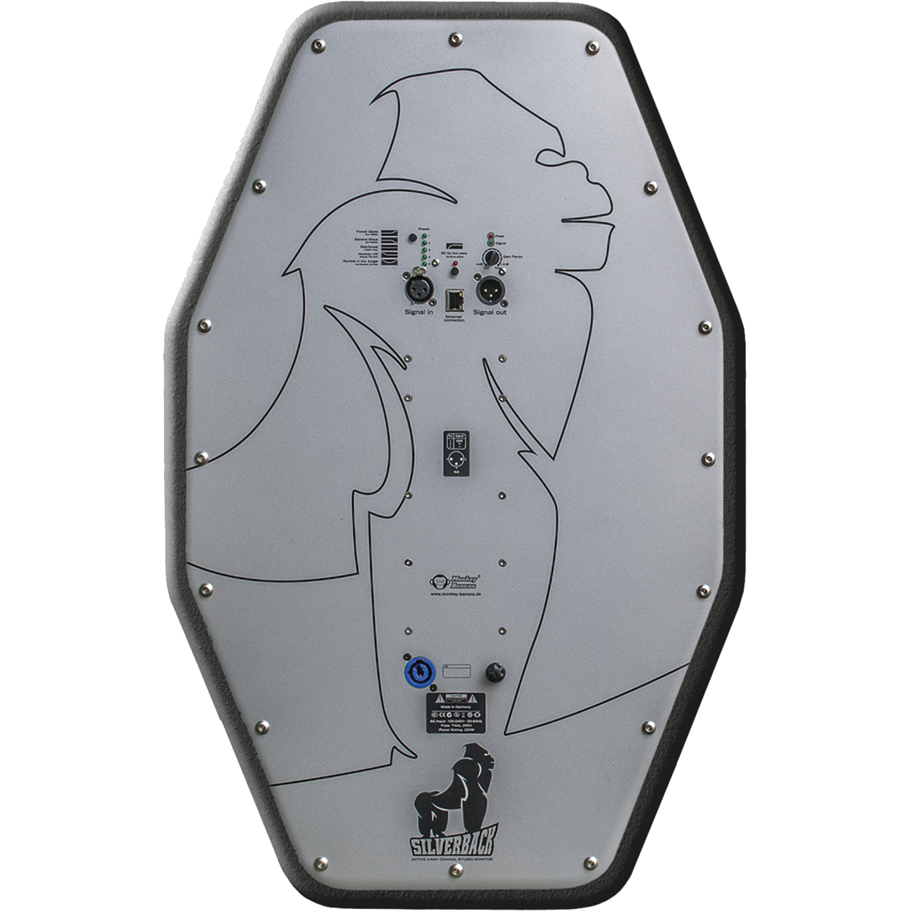 Monkey Banana Silverback coaxiale studiomonitor zwart (per st.)