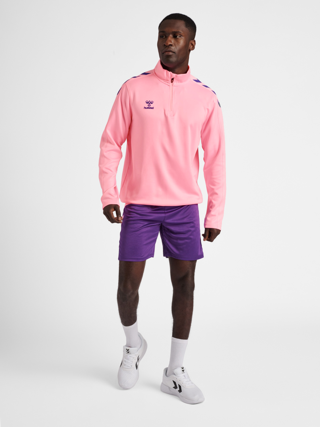 hmlCORE XK HALF ZIP POLY SWEAT