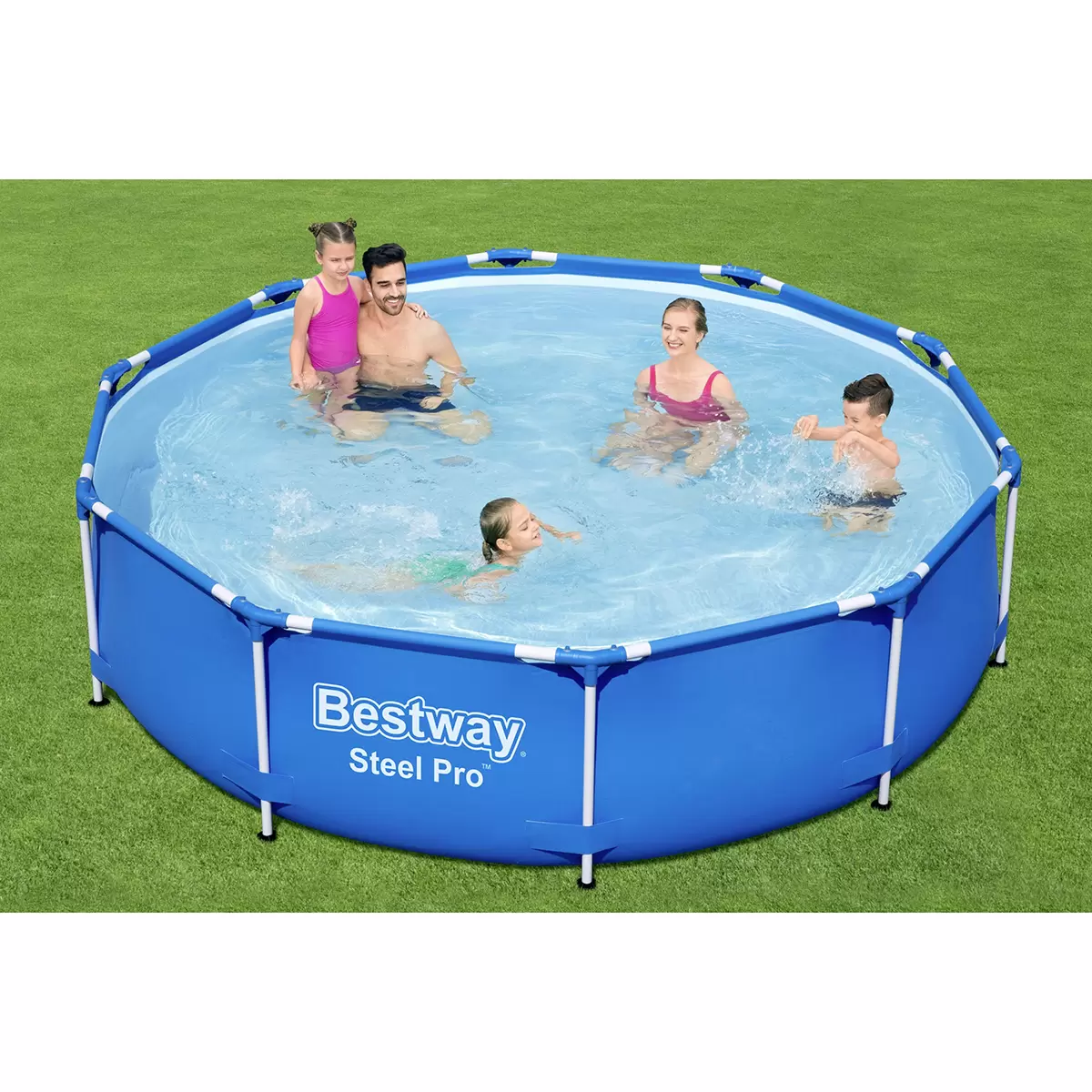 Metalframe Pool Bestway Steel Pro Blau