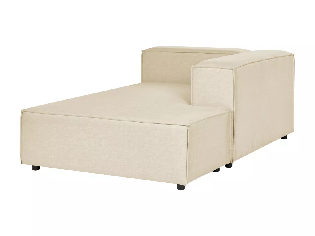 Divan côté droite pour canapé en lin beige APRICA