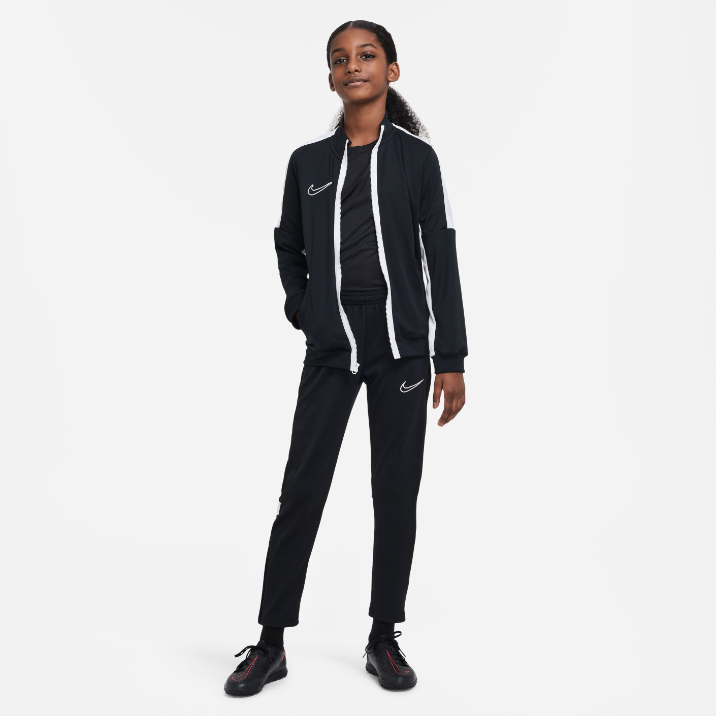 Nike Dri-FIT Academy 23 Trainingsjack Full-Zip Kids Zwart Wit