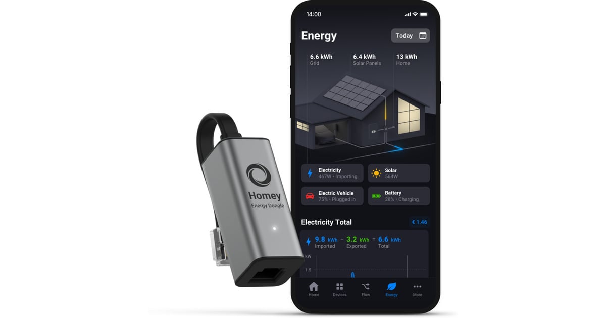 AthomHomey Pro + Energy Dongle basisstation  (Zwart)