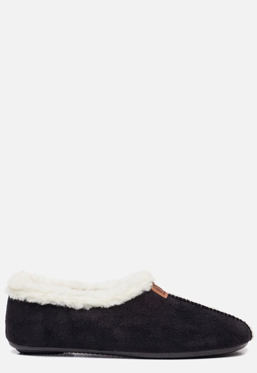 Nortenas Pantoffels zwart Textiel