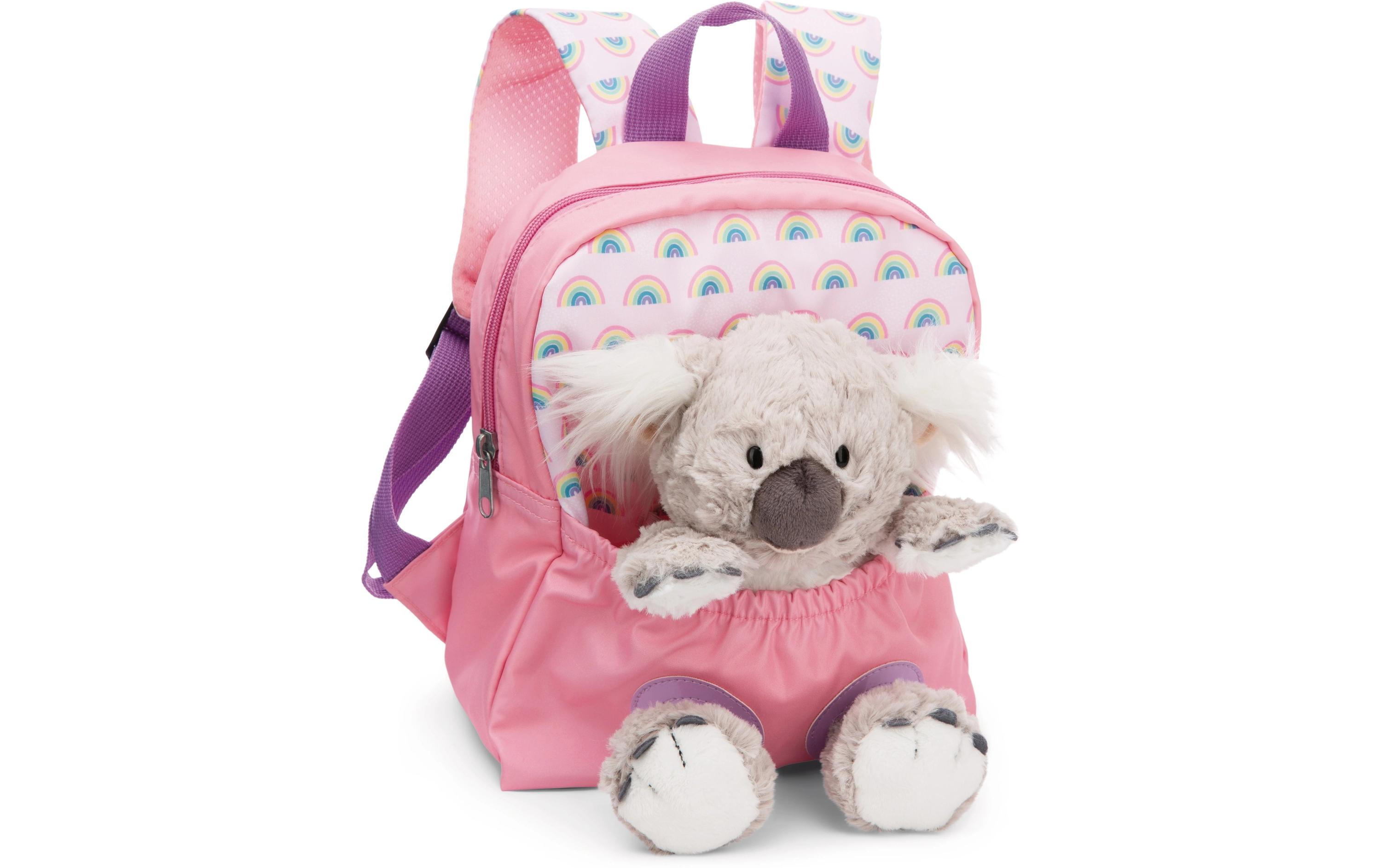 Rucksack rosa mit KoalaKindergartenrucksack mit flauschigem Plüsch