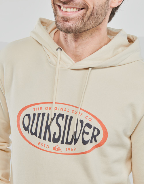 Quiksilver - IN CIRCLES HOODIE - Blanc / Jaune / Noir