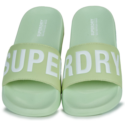 Superdry - Sandales De Piscine Véganes Core - Vert / Blanc