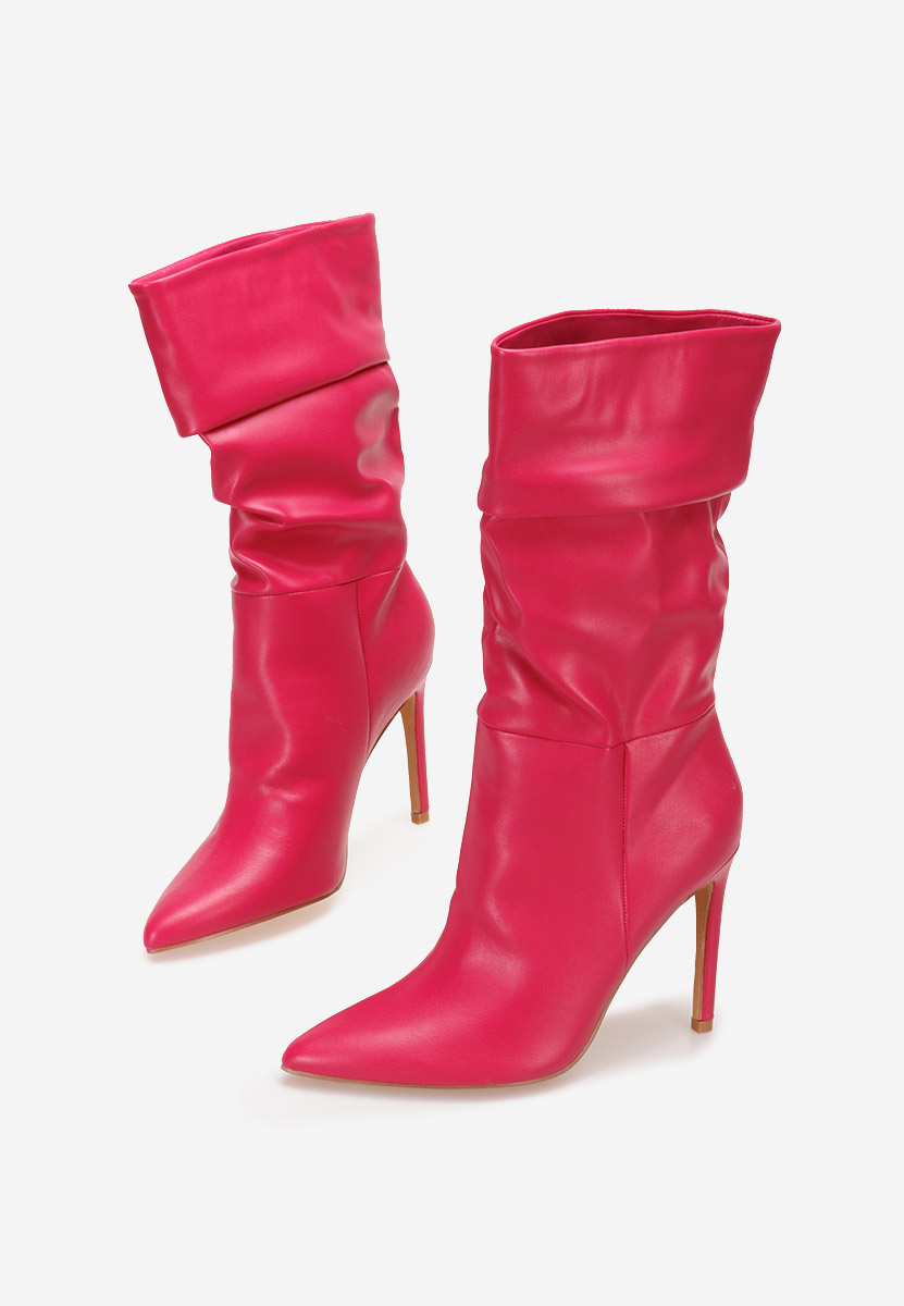 Bottes talons aiguilles fuchsia Hamena