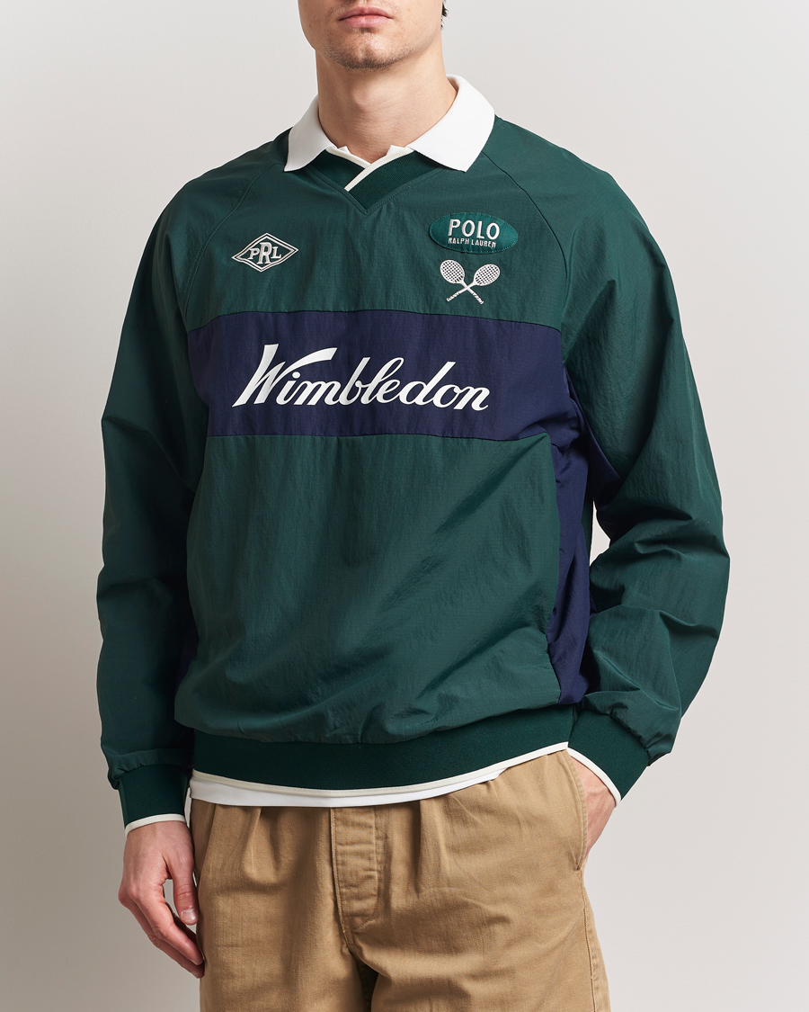 Polo Ralph Lauren Wimbledon Tennis Pullover Moss Agate/Refined Navy