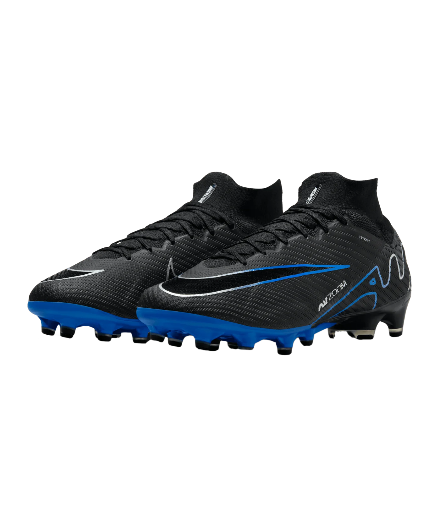 Nike Air Zoom Mercurial Superfly IX Elite AG-Pro Shadow Schwarz Silber Blau F040