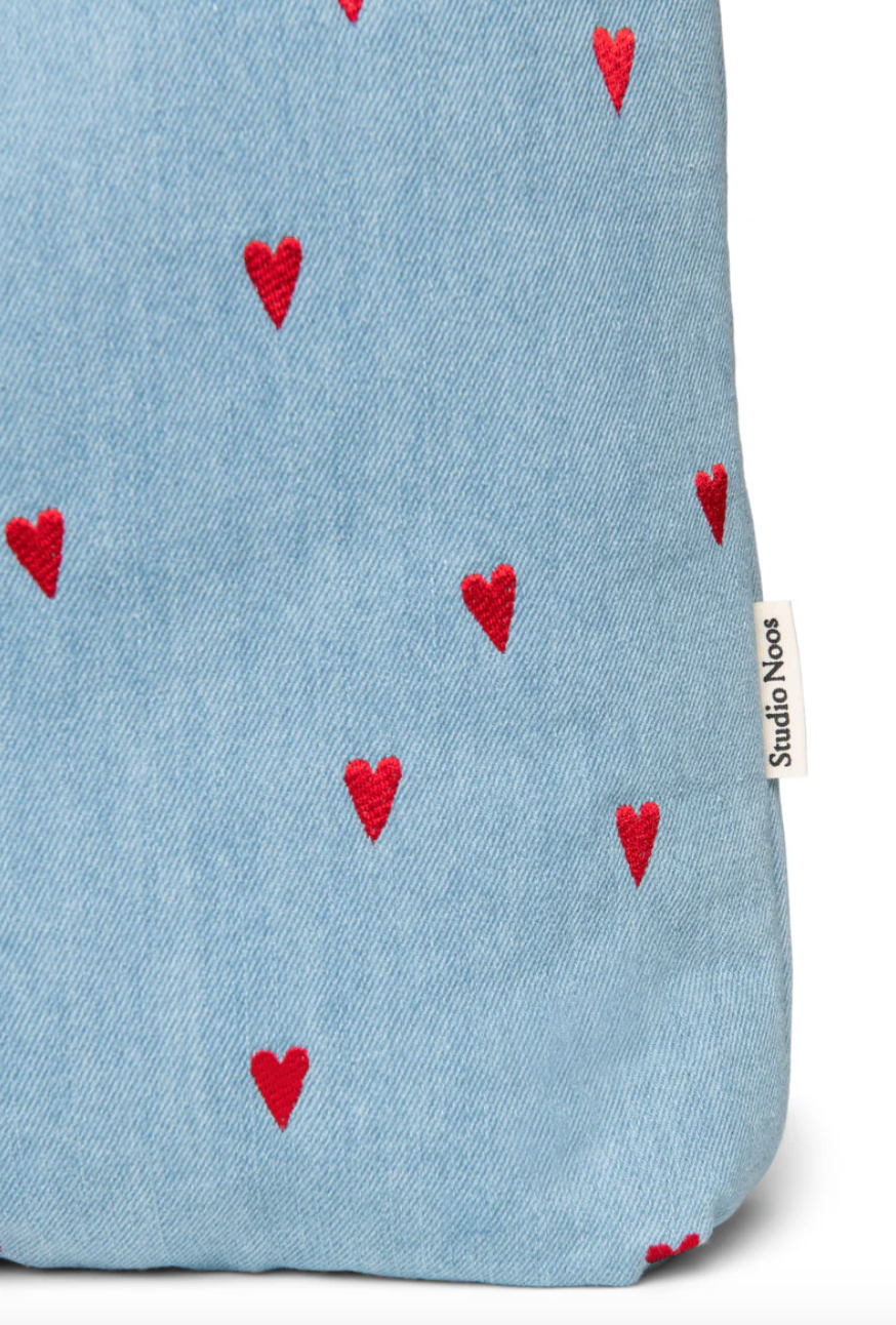 Studio Noos Studio Noos Denim Hearts Mom Bag