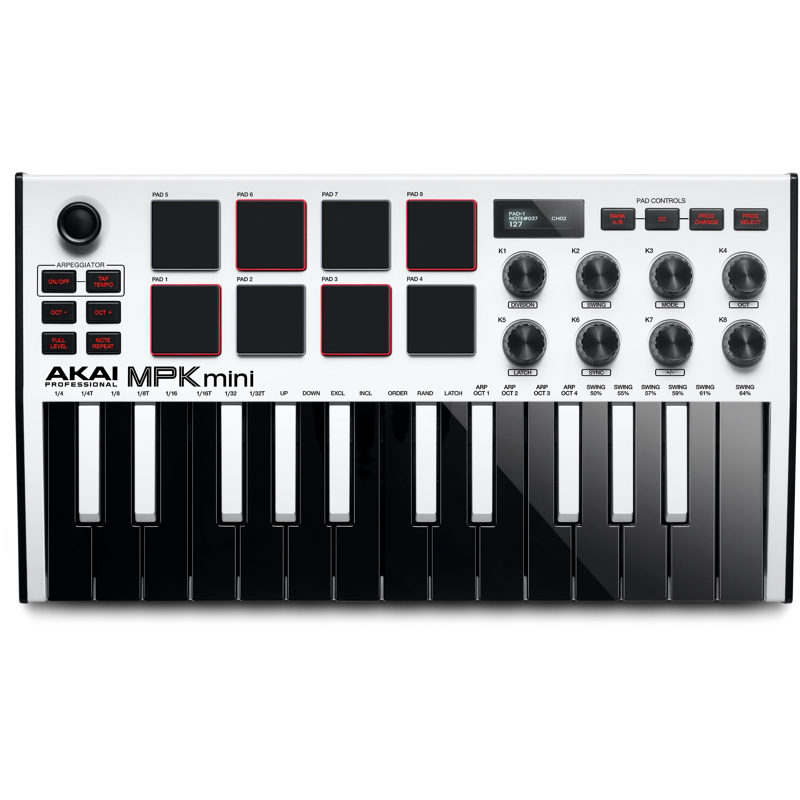 Akai Professional MPK Mini MK3 White USB/MIDI keyboard