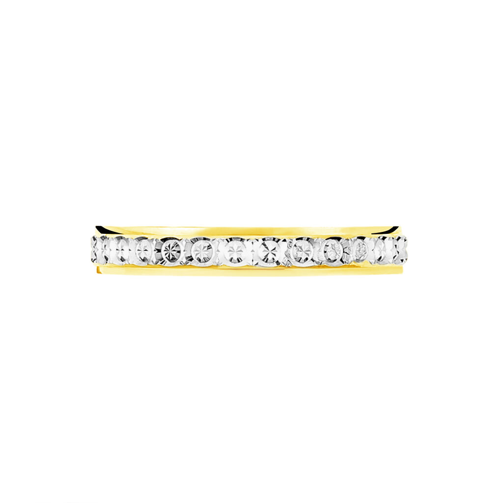 Alliance Fantaisie Ruban Plat Or Bicolore